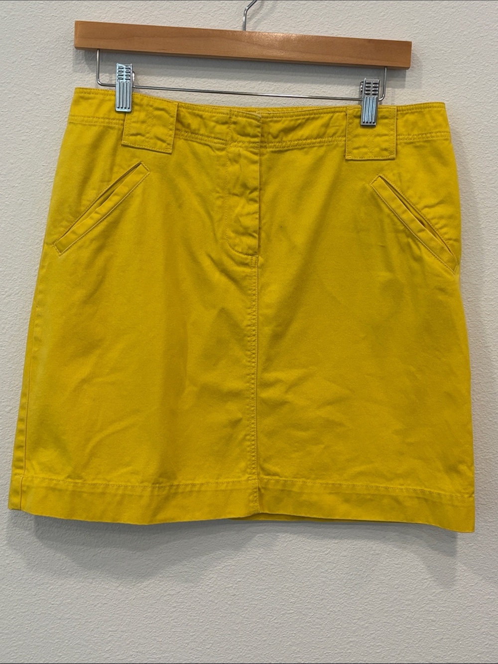 J. Crew Women’s 100% Cotton Yellow Cotton Mini Skirt Size 8